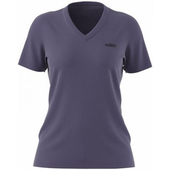 Textiel Dames T-shirts & Polo’s adidas Originals W D2M Solid T Violet