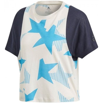 Textiel Dames T-shirts & Polo’s adidas Originals Id Crewneck T-Shirt Wit
