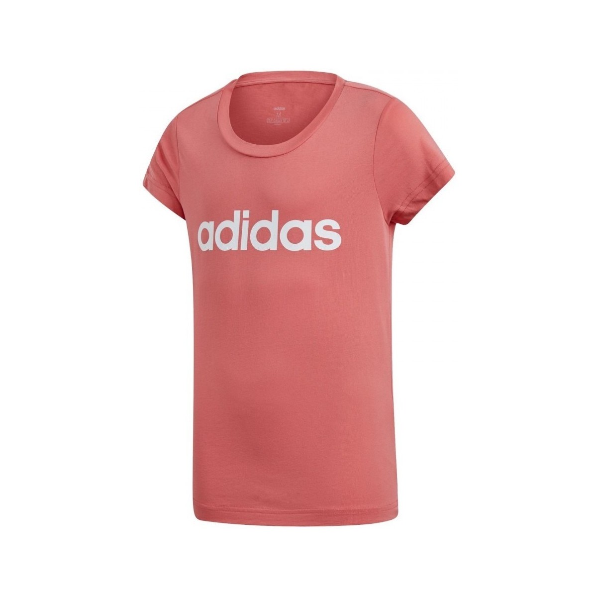 Textiel Jongens T-shirts korte mouwen adidas Originals Essentials Linear Tee Roze