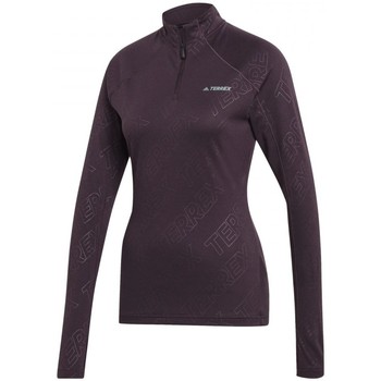 Textiel Dames Sweaters / Sweatshirts adidas Originals W Tracero 1/2Ls Violet