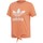 Textiel Dames T-shirts & Polo’s adidas Originals Trefoil Bliss Coral Roze