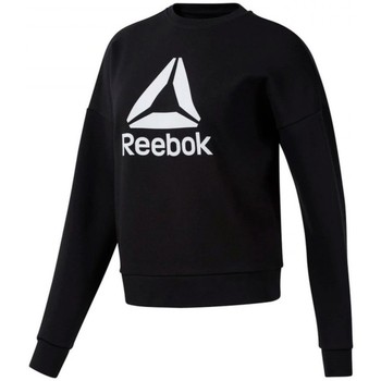 Textiel Dames Sweaters / Sweatshirts Reebok Sport Wor Big Logo Coverup Zwart