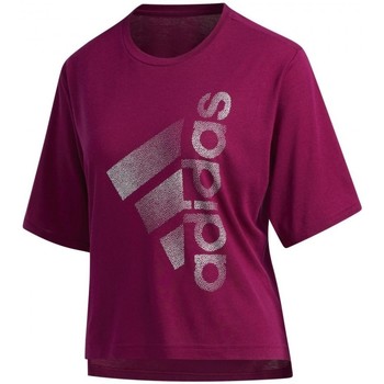 Textiel Dames T-shirts & Polo’s adidas Originals Holiday Tee W Violet