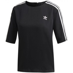 Textiel Dames T-shirts & Polo’s adidas Originals 3 Stripes Tee Zwart