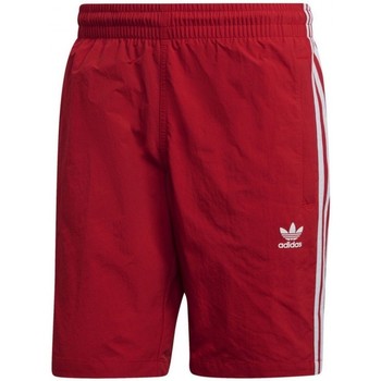 Textiel Heren Zwembroeken/ Zwemshorts adidas Originals 3-Stripes Swim Shorts Rood