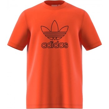 Textiel Heren T-shirts & Polo’s adidas Originals Trefoil Tee Out Oranje