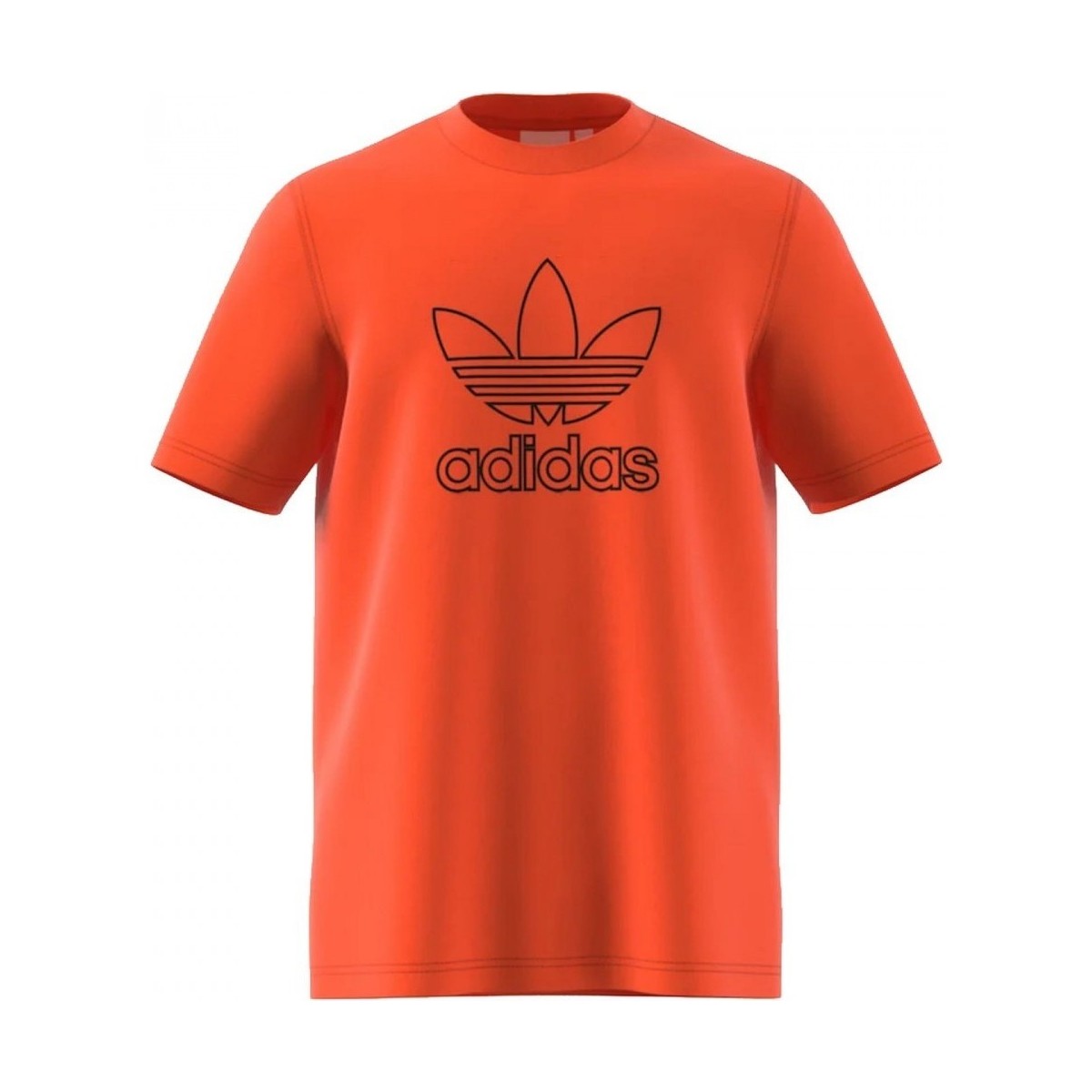 Textiel Heren T-shirts & Polo’s adidas Originals Trefoil Tee Out Oranje