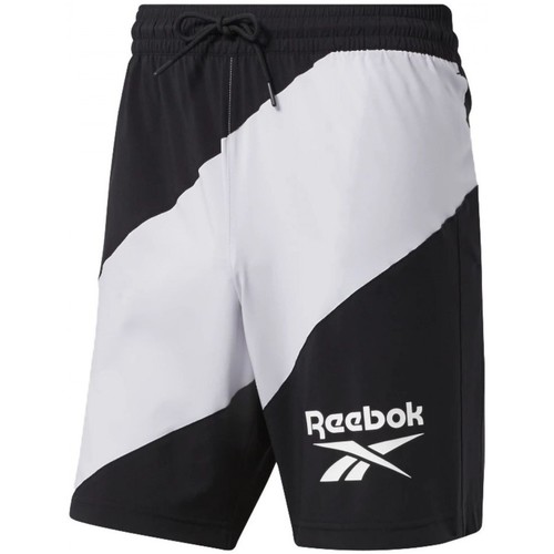 Textiel Heren Korte broeken / Bermuda's Reebok Sport Wor Woven Graphic Short Zwart
