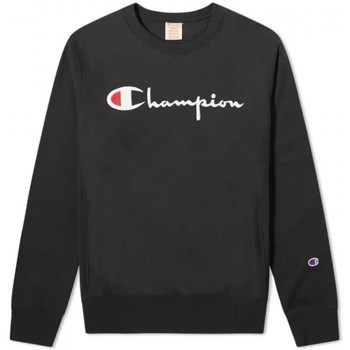 Textiel Heren Sweaters / Sweatshirts Champion Reverse Weave Script Logo Crewneck Sweatshirt Zwart