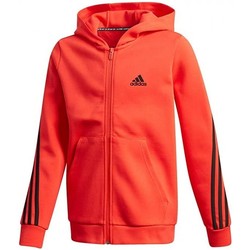 Textiel Jongens Sweaters / Sweatshirts adidas Originals B 3S Fz Rood