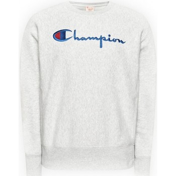 Champion Reverse Weave Script Logo Crewneck Sweatshirt Grijs