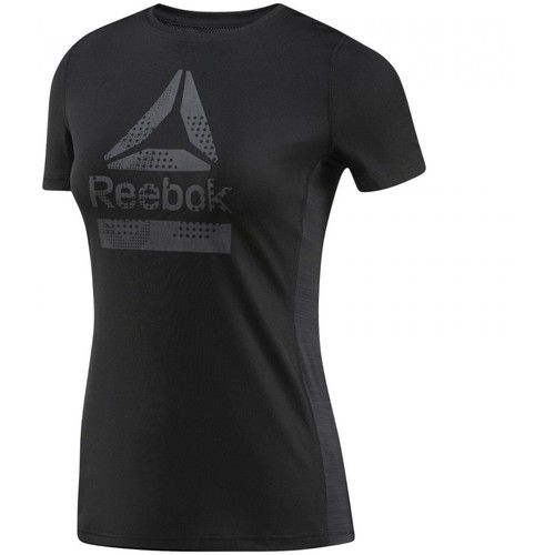Textiel Dames T-shirts & Polo’s Reebok Sport Ac Graphic Tee Zwart