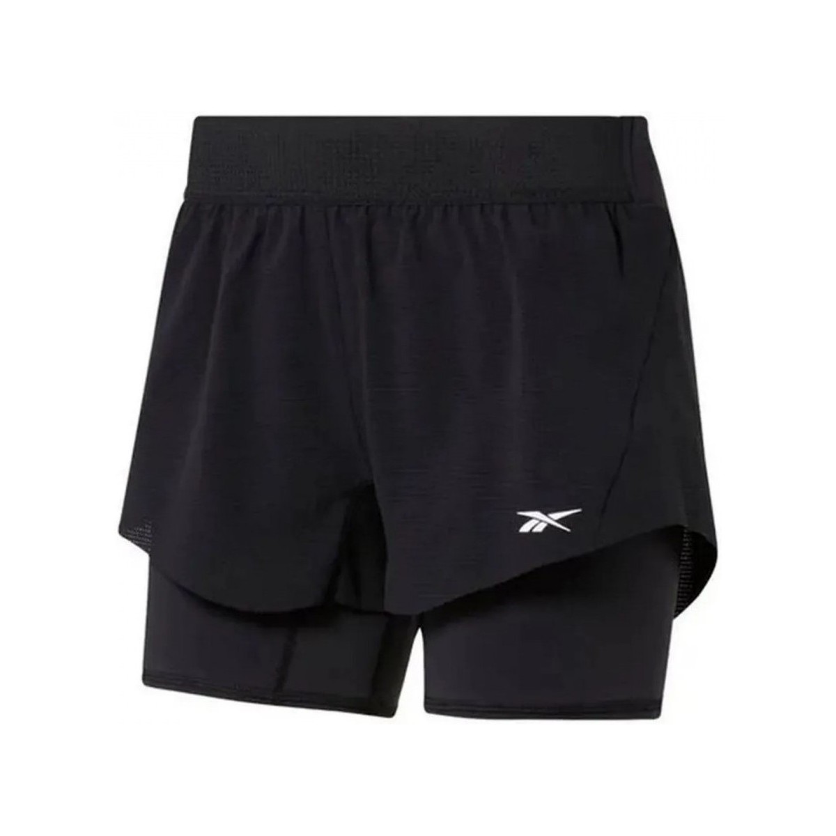Textiel Dames Korte broeken / Bermuda's Reebok Sport Ts Epic Short 2 In 1 Zwart