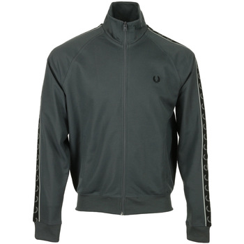 Fred Perry Contrast Tape Track Jacket Grijs