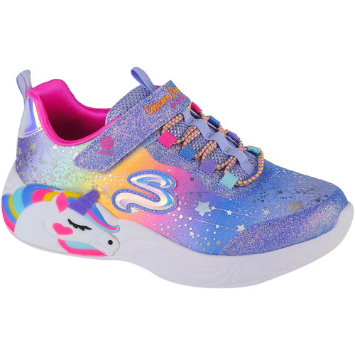 Schoenen Meisjes Lage sneakers Skechers S-Lights Unicorn Dreams Blauw