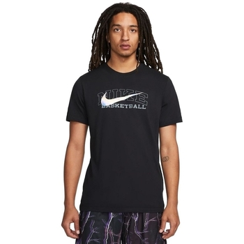 Textiel Heren T-shirts & Polo’s Nike TEE SWOOSH Zwart