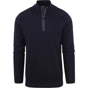 Textiel Heren Sweaters / Sweatshirts Vanguard Trui Half Zip Donkerblauw Blauw