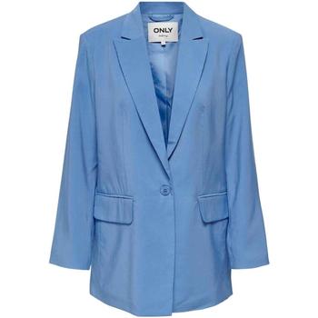 Textiel Dames Mantel jassen Only  Blauw