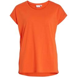 Textiel Dames T-shirts & Polo’s Vila  Oranje