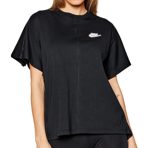 Textiel Dames T-shirts korte mouwen Nike  Zwart