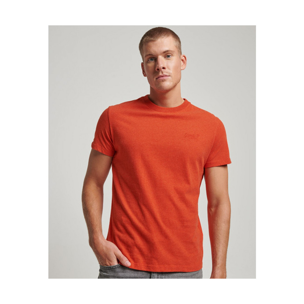Textiel Heren T-shirts & Polo’s Superdry Vintage logo emb Oranje
