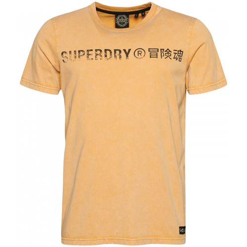 Textiel Heren T-shirts & Polo’s Superdry Vintage corp logo Beige