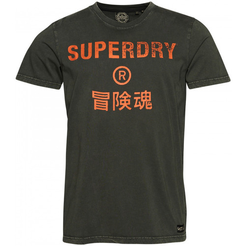 Textiel Heren T-shirts & Polo’s Superdry Vintage corp logo Zwart