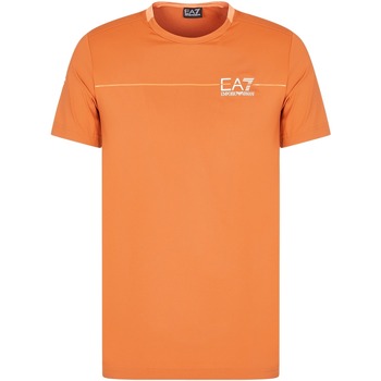 Textiel Heren T-shirts korte mouwen Ea7 Emporio Armani T-shirt  R4 Bruin
