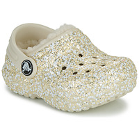 Schoenen Kinderen Klompen Crocs Classic Lined Glitter Clog T Beige