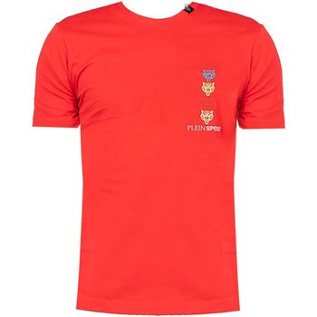 Textiel Heren T-shirts korte mouwen Philipp Plein Sport TIPS1135 Rood