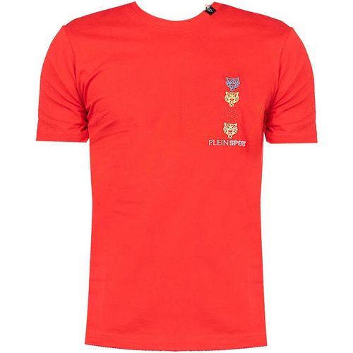 Textiel Heren T-shirts korte mouwen Philipp Plein Sport TIPS1135 Rood