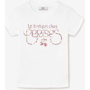 Textiel Meisjes T-shirts & Polo’s Le Temps des Cerises T-shirt WANDAGI Wit