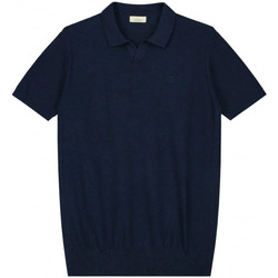 Textiel Heren T-shirts & Polo’s Dstrezzed Polo Melange Slub Donkerblauw Blauw
