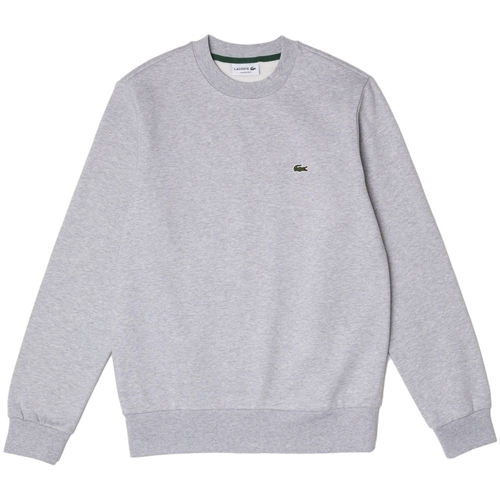 Textiel Heren Sweaters / Sweatshirts Lacoste Organic Brushed Cotton Sweatshirt - Gris Grijs