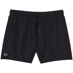 Textiel Heren Korte broeken / Bermuda's Lacoste Quick Dry Swim Shorts - Noir Vert Zwart