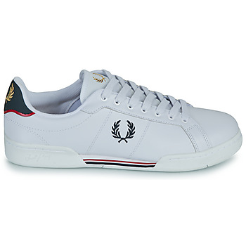 Fred Perry B722 LEATHER Wit