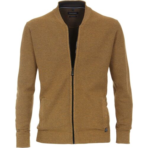 Textiel Heren Sweaters / Sweatshirts Casa Moda Vest Zip Geel Geel