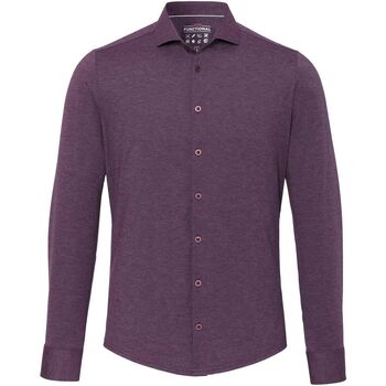Textiel Heren Overhemden lange mouwen Pure The Functional Shirt Aubergine Violet