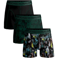 Ondergoed Heren BH's Muchachomalo Boxershorts 3-Pack Animo Zwart Zwart