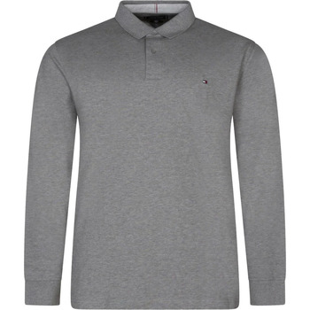 Textiel Heren T-shirts & Polo’s Tommy Hilfiger Big And Tall Poloshirt Long Sleeve Grijs Grijs