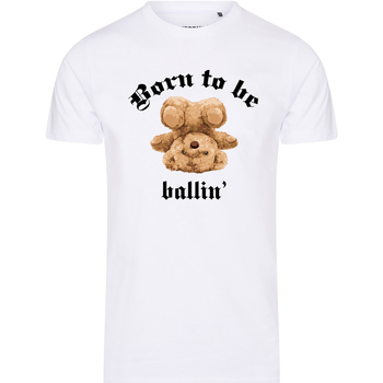 Textiel Heren T-shirts korte mouwen Ballin Est. 2013 Born To Be Tee Wit