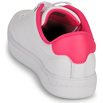 Tommy Hilfiger ELEVATED ESSENTIAL COURT SNEAKER Wit / Roze