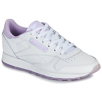 Schoenen Dames Lage sneakers Reebok Classic CLASSIC LEATHER Wit / Violet