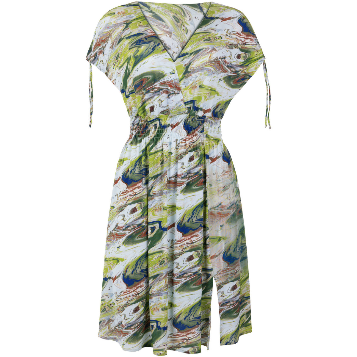 Textiel Dames Jurken Lisca Indonesië zomerjurk met korte mouwen Groen
