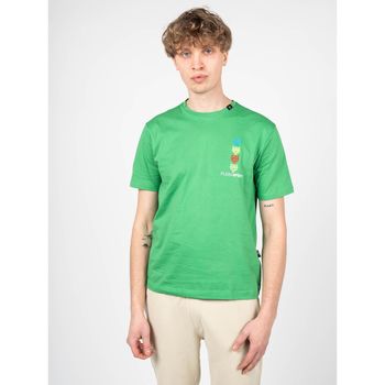 Textiel Heren T-shirts korte mouwen Philipp Plein Sport TIPS1135 Groen
