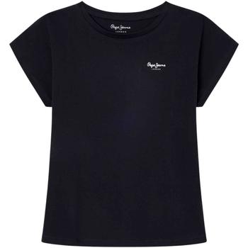 Textiel Meisjes T-shirts & Polo’s Pepe jeans  Zwart