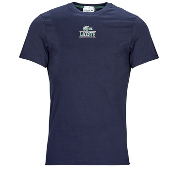 Textiel Heren T-shirts korte mouwen Lacoste TH1147 Marine