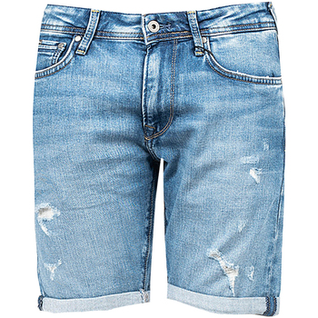 Textiel Heren Korte broeken / Bermuda's Pepe jeans PM800940WM8 | Stanley Blauw