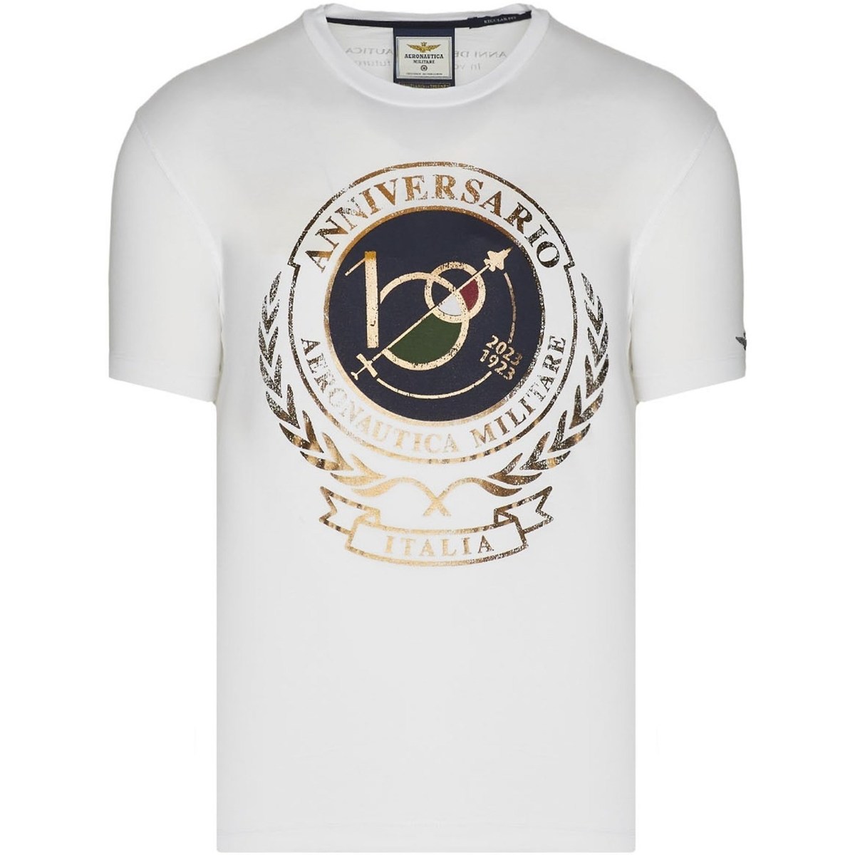 Textiel Heren T-shirts korte mouwen Aeronautica Militare 231TS2118J594 Beige
