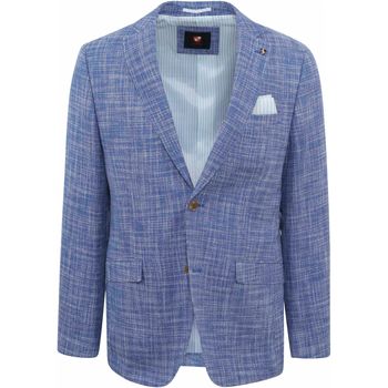 Textiel Heren Jasjes / Blazers Suitable Colbert Grou Melange Blauw Blauw